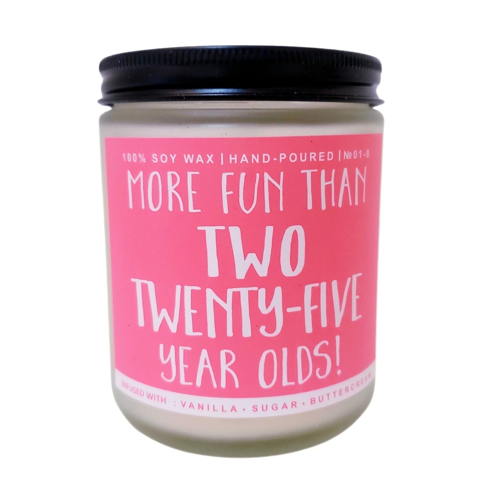 Vanilla Sugar Buttercream 50th Birthday Gift Candle 7oz Soy Wax New